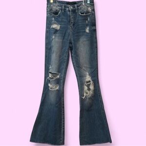 Flying Monkey Flare Jeans - Medium Blue